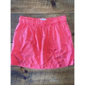 Womens Cynthia Rowley Skirt‎ Reddish/Orange Lyocell Chambray Pull On M